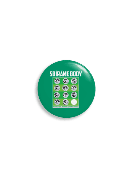 Sbíráme body - fotbal placka uni