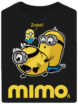 Mimo unisex tričko oversized Black