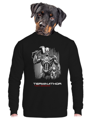 unisex mikina bez kapuce