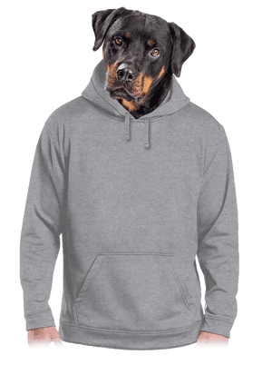 Bez potisku pánská mikina klokanka Light Melange