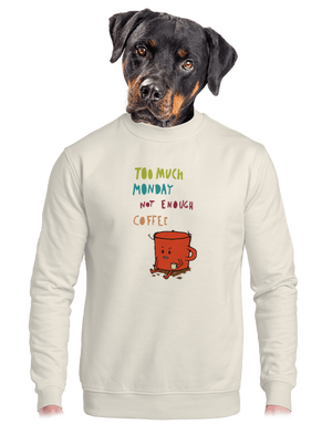 unisex mikina bez kapuce