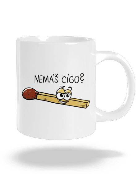 Cígo a oheň velký hrnek White