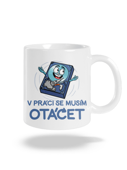 Musím se otáčet klasický hrnek White