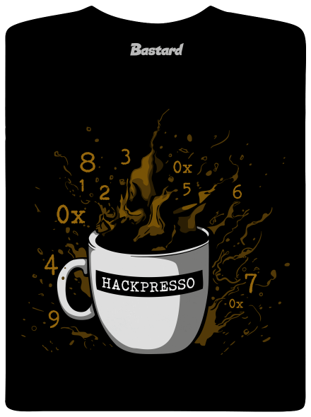 Hackpresso  pánské tričko Black