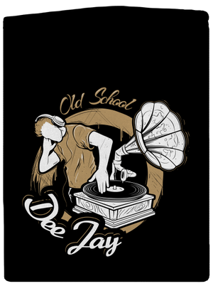 Old School DJ dámská mikina na zip Black