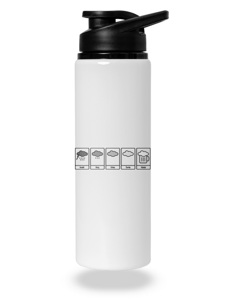 Předpověď počasí lahev na vodu White