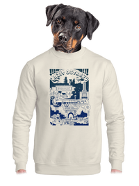 unisex mikina bez kapuce