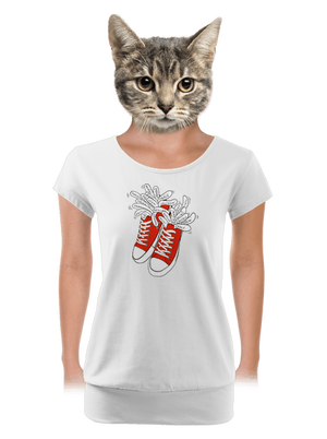 dámské tričko s lemem