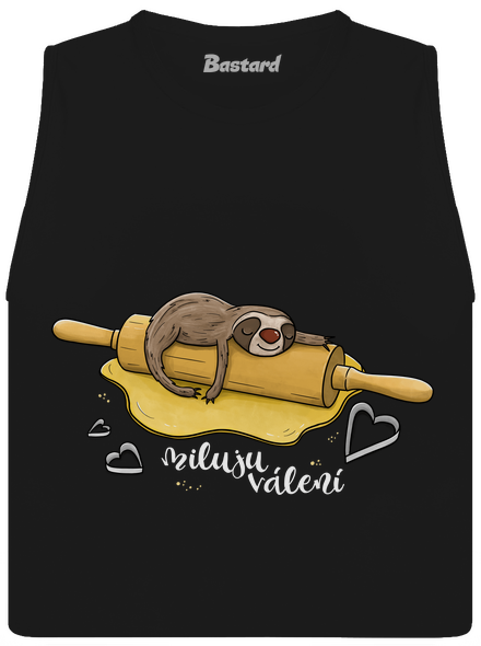 Miluju válení dámské tílko volné Black