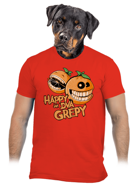 Happy grepy pánské tričko Fiery Red