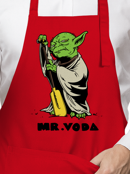 Mr. Voda zástěra Red