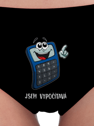 Jsem vypočítavá dámské kalhotky Black
