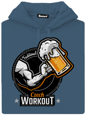 Czech Workout dámská mikina klokanka Denim