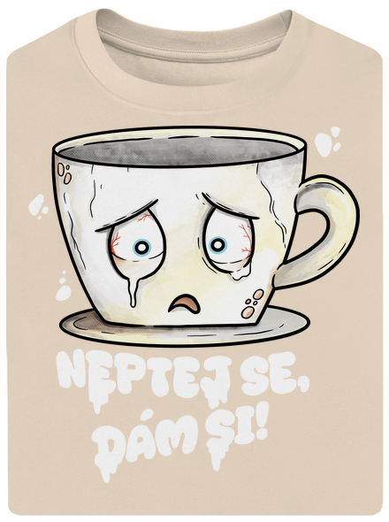 Neptej se, dám si unisex tričko oversized Almond