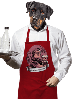 B14: Slavnosti sněženek zástěra Red