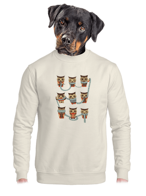 unisex mikina bez kapuce