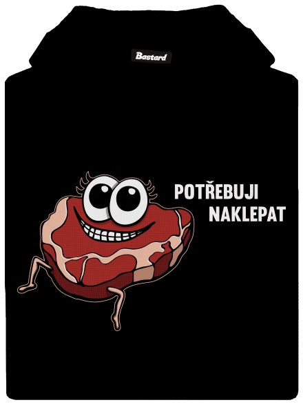 Chceš naklepat? dámská mikina klokanka Black