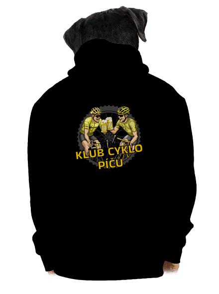 Klub cyklo píčů pánská mikina na zip Black