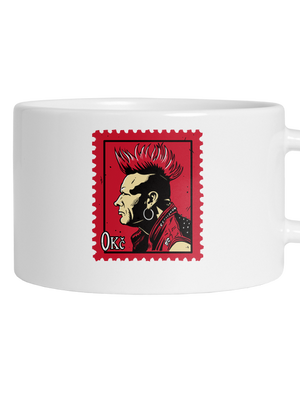 Známka punku hrnek makronka White