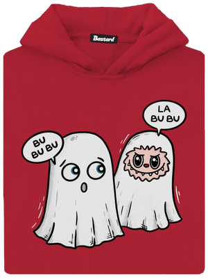 La bu bu dětská mikina klokanka Fire Red
