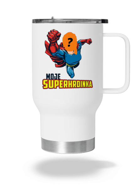 Moje superhrdinka termohrnek White