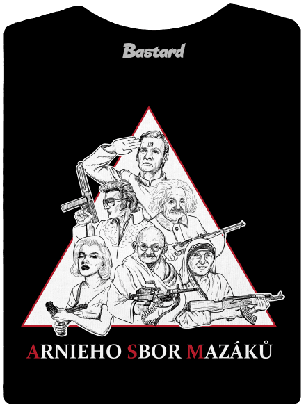 Arnieho sbor mazáků  dámské tričko Black