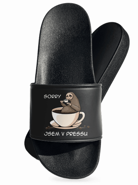 V pressu pantofle Black