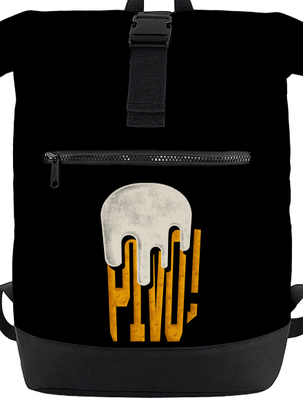 Nápis Pivo batoh Black