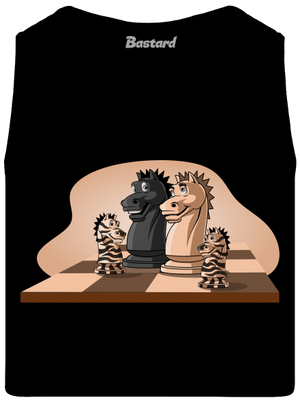 Šachová rodina pánské tílko Black