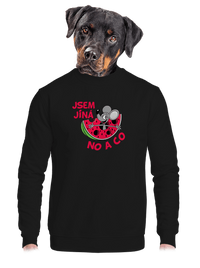 unisex mikina bez kapuce