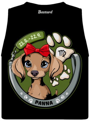 Psí horoskop: Panna dámské tílko volné Black