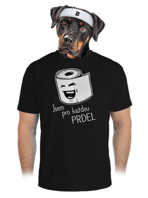 Prdel pánské sportovní tričko Black