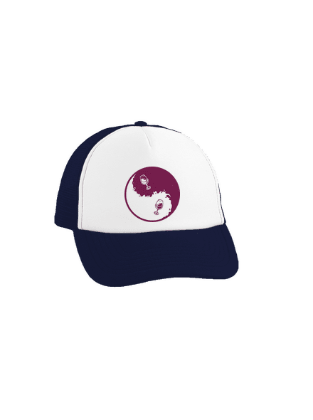 Jin Jang víno kšiltovka truckerka French Navy cap