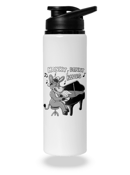 Honky donky blues lahev na vodu White