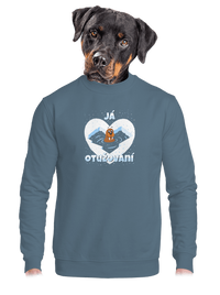 unisex mikina bez kapuce