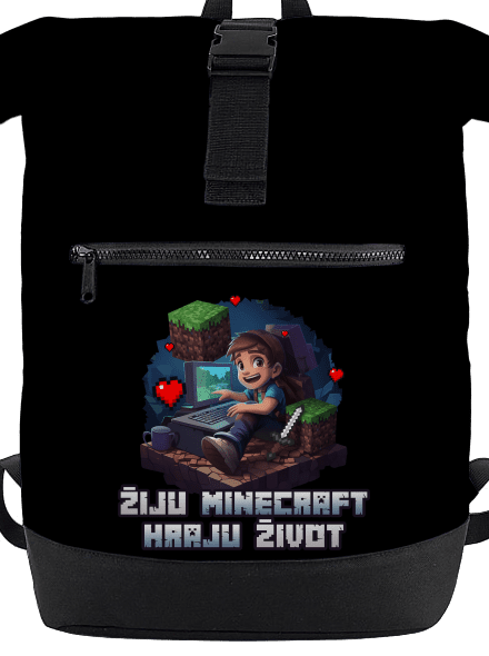 Žiju Minecraft batoh Black