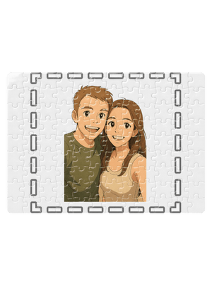 Ghibli efekt z vlastní fotky puzzle White