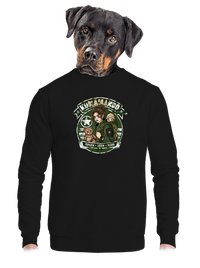 unisex mikina bez kapuce