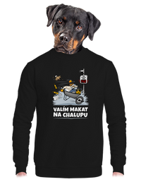 unisex mikina bez kapuce