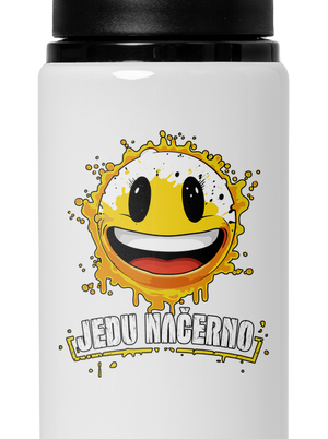 Jedu načerno lahev na vodu White