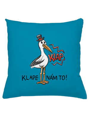 Klape nám to polštář Blue Turquoise