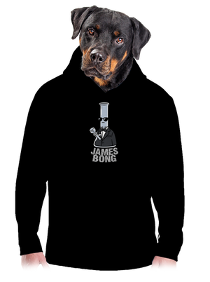 James Bong pánská mikina klokanka Black