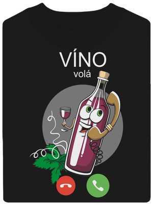 Červené víno volá unisex mikina bez kapuce Black