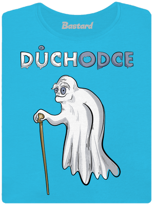 Duch důchodce dámské tričko s lemem Blue Atol