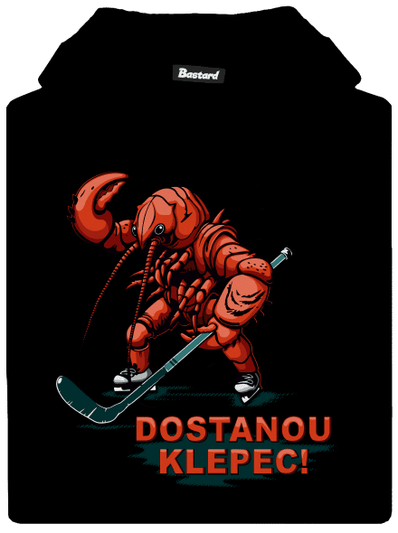 Dostanou klepec dětská mikina klokanka Black