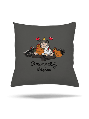 Rozmazluji slepice polštář Gray Pol