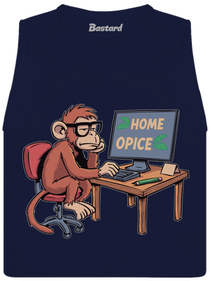 Home opice dámské tílko volné Navy