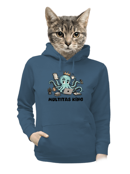 Multitas king dámská mikina klokanka Denim