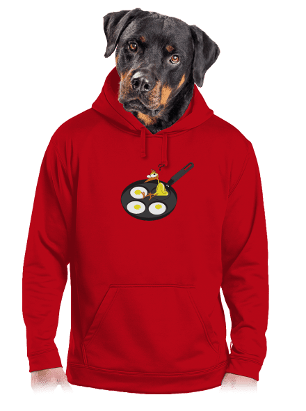 Kuře pánská mikina klokanka Red