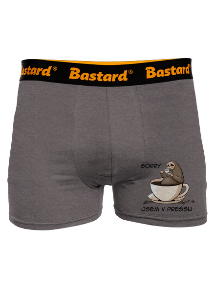 V pressu boxerky Gray Melange